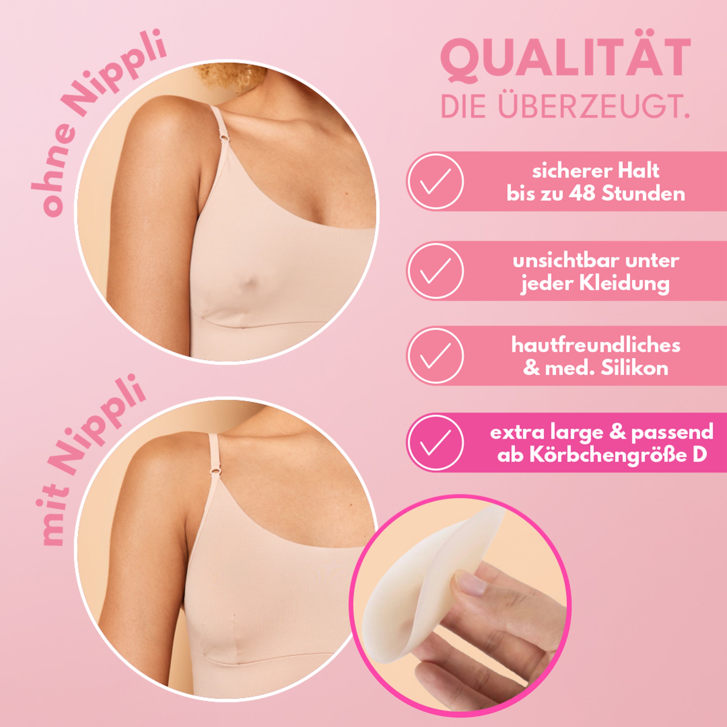 Duo de Nippelcovers Plus Size COULEUR TANNED (2 paires) 4 pièces