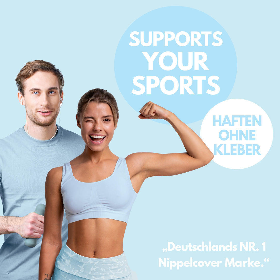 Cache-tétons respirants (2 paires) Total : 4 pièces