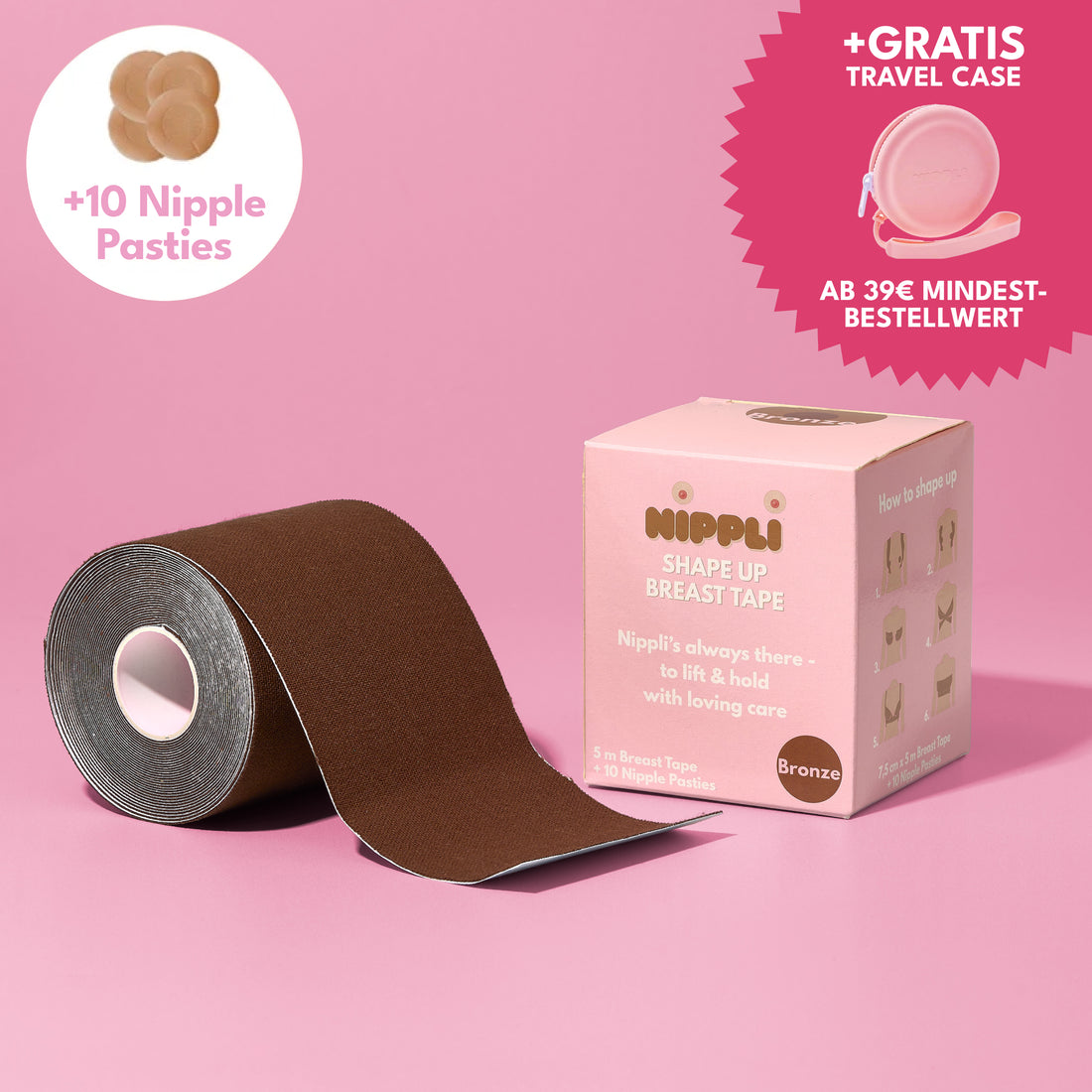 Fita de peito Shape Up BRONZE