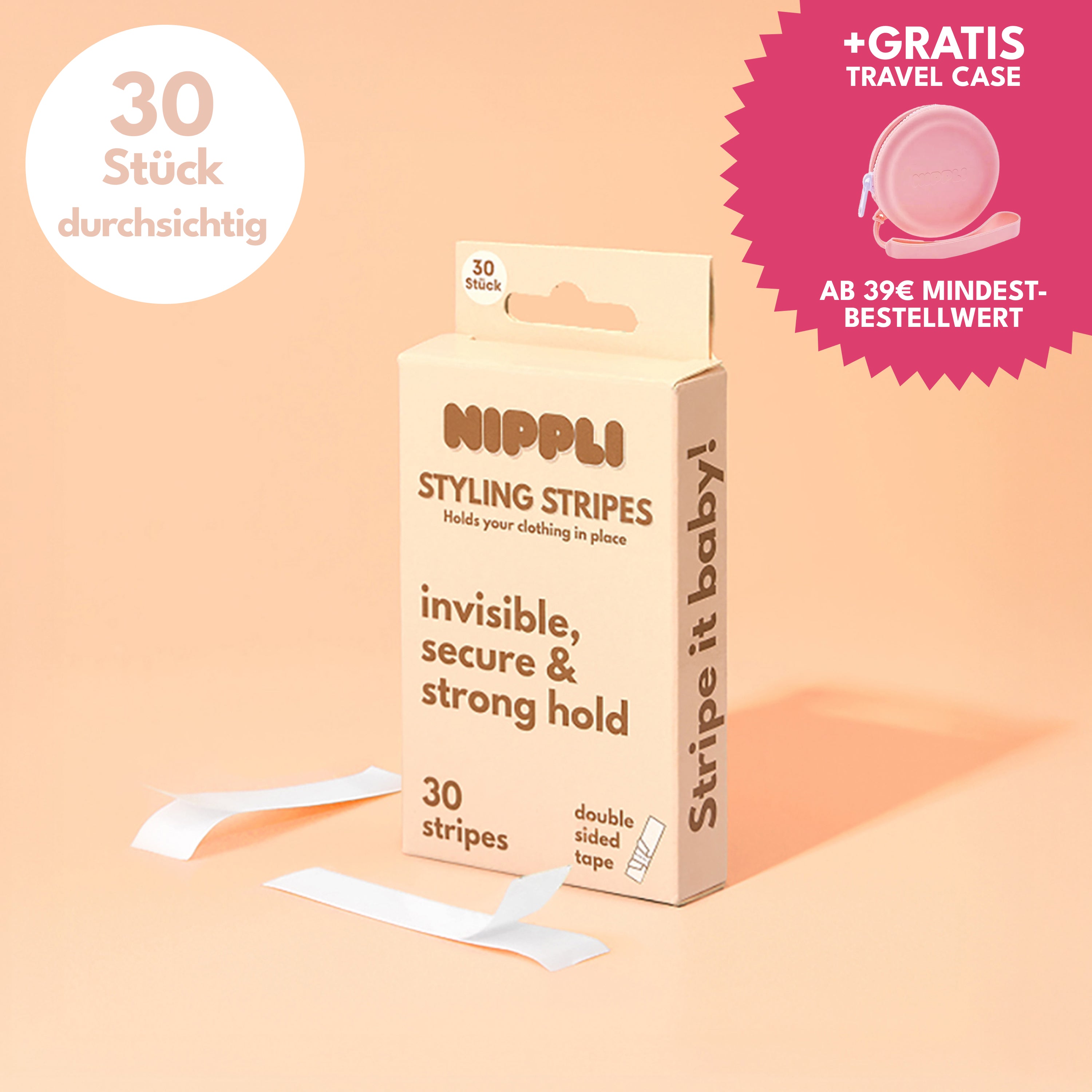 Listras de estilo Nippli, 30 peças.