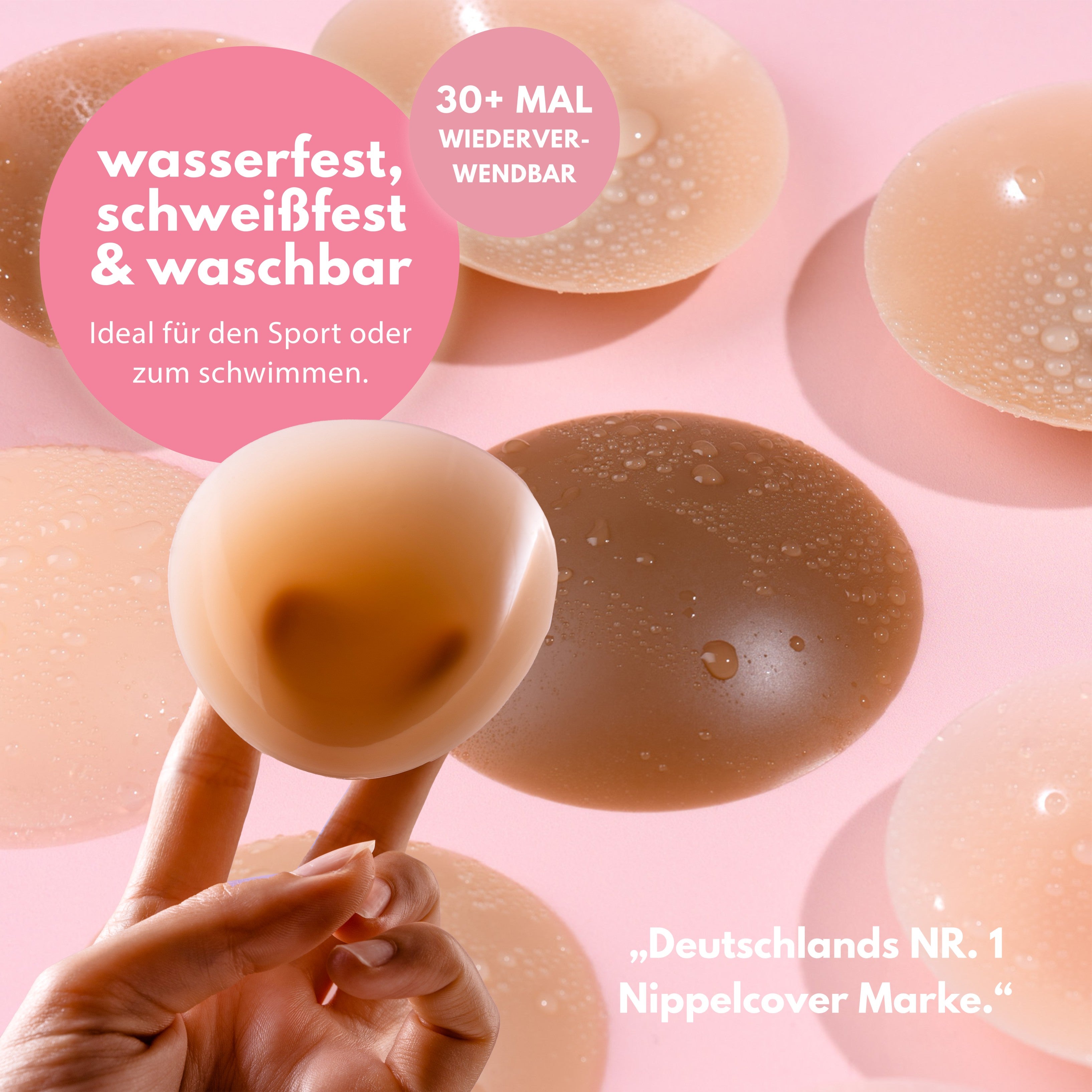 Pack Double de Cache-Tétons COULEUR BRONZE (2 Paires) 4 Pièces