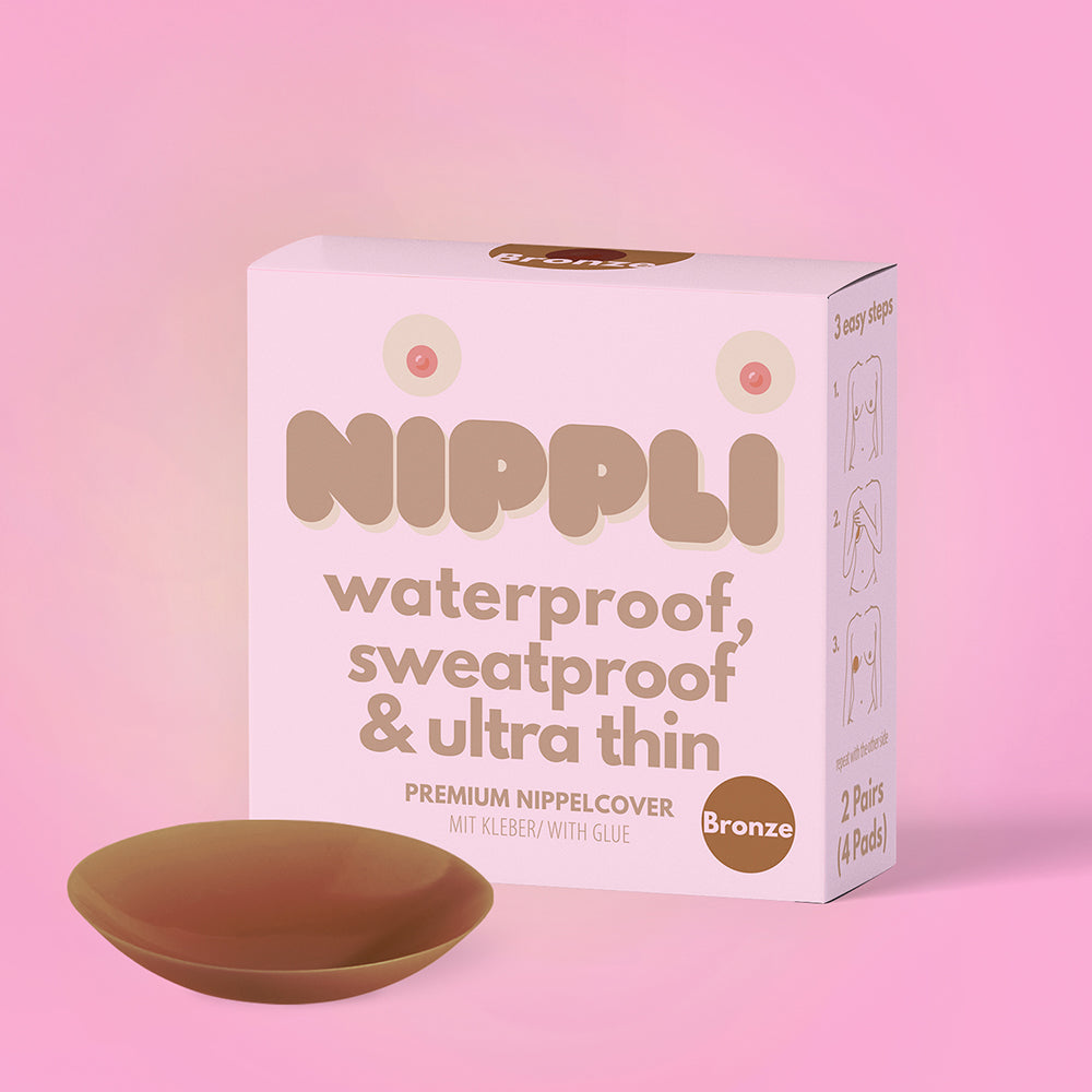 Pack Double de Cache-Tétons COULEUR BRONZE (2 Paires) 4 Pièces