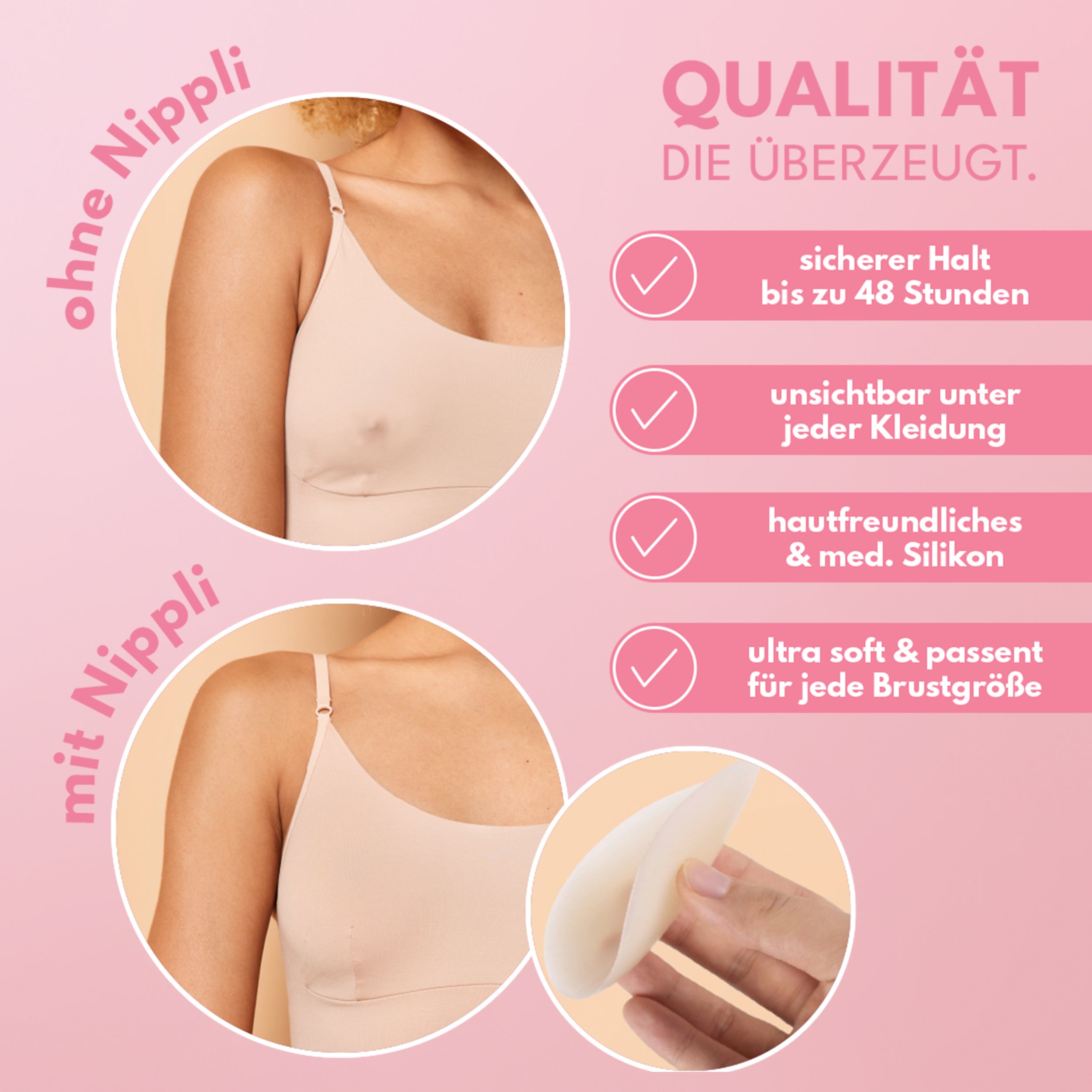 Pack Double Nippelcover Couleur NUDE (2 Paires) 4 Pièces