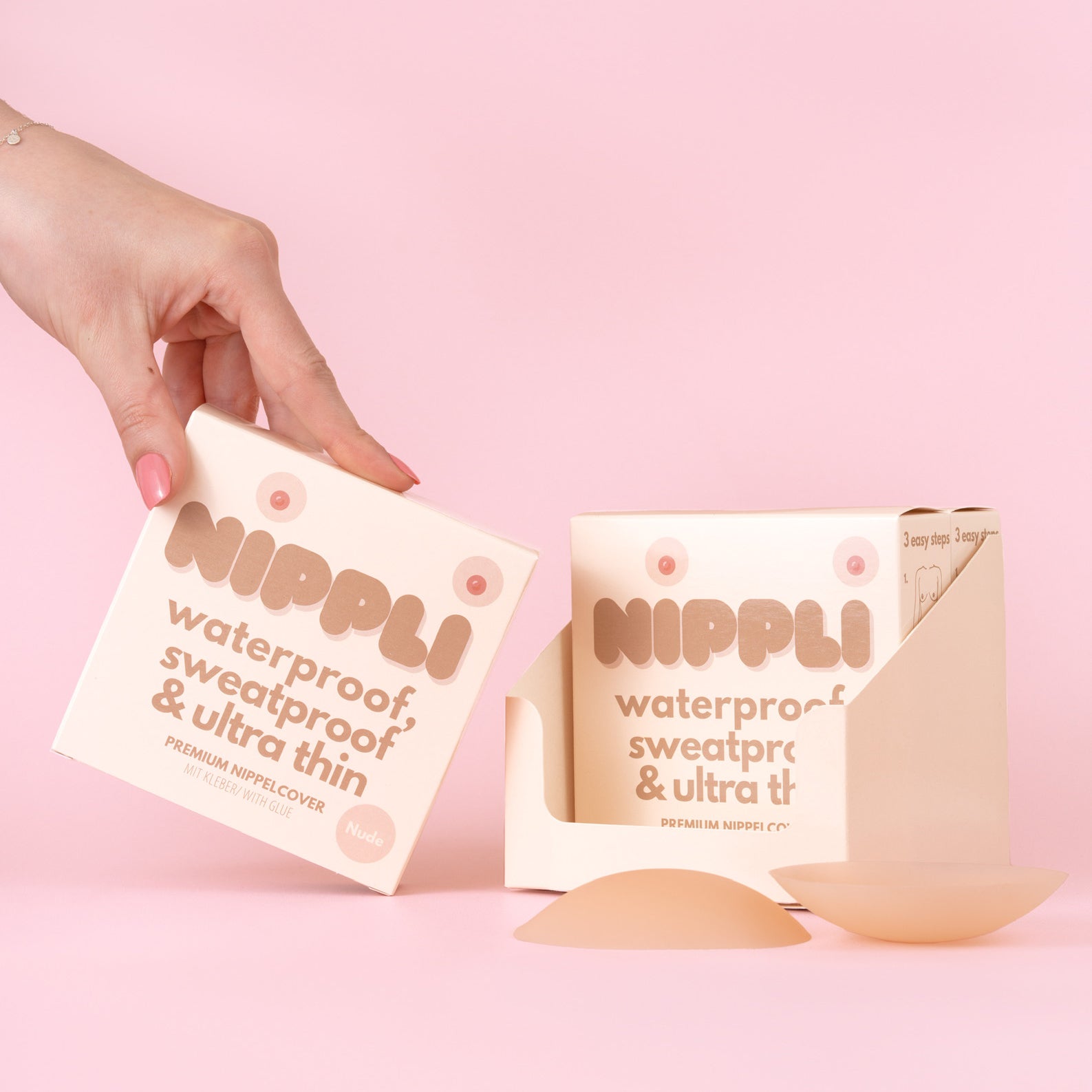 Pack Double Nippelcover Couleur NUDE (2 Paires) 4 Pièces