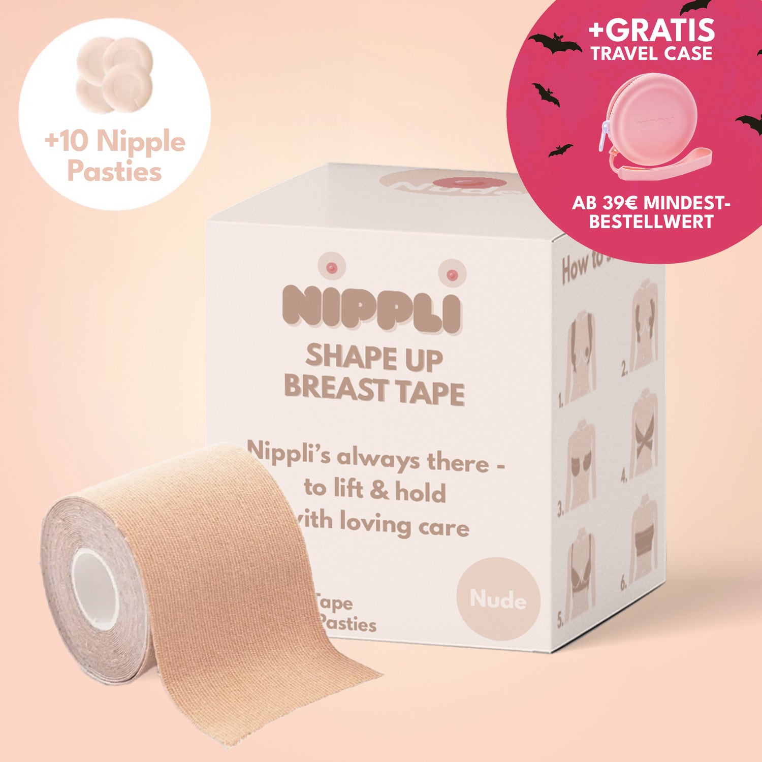 Shape Up Breast Tape NUDE