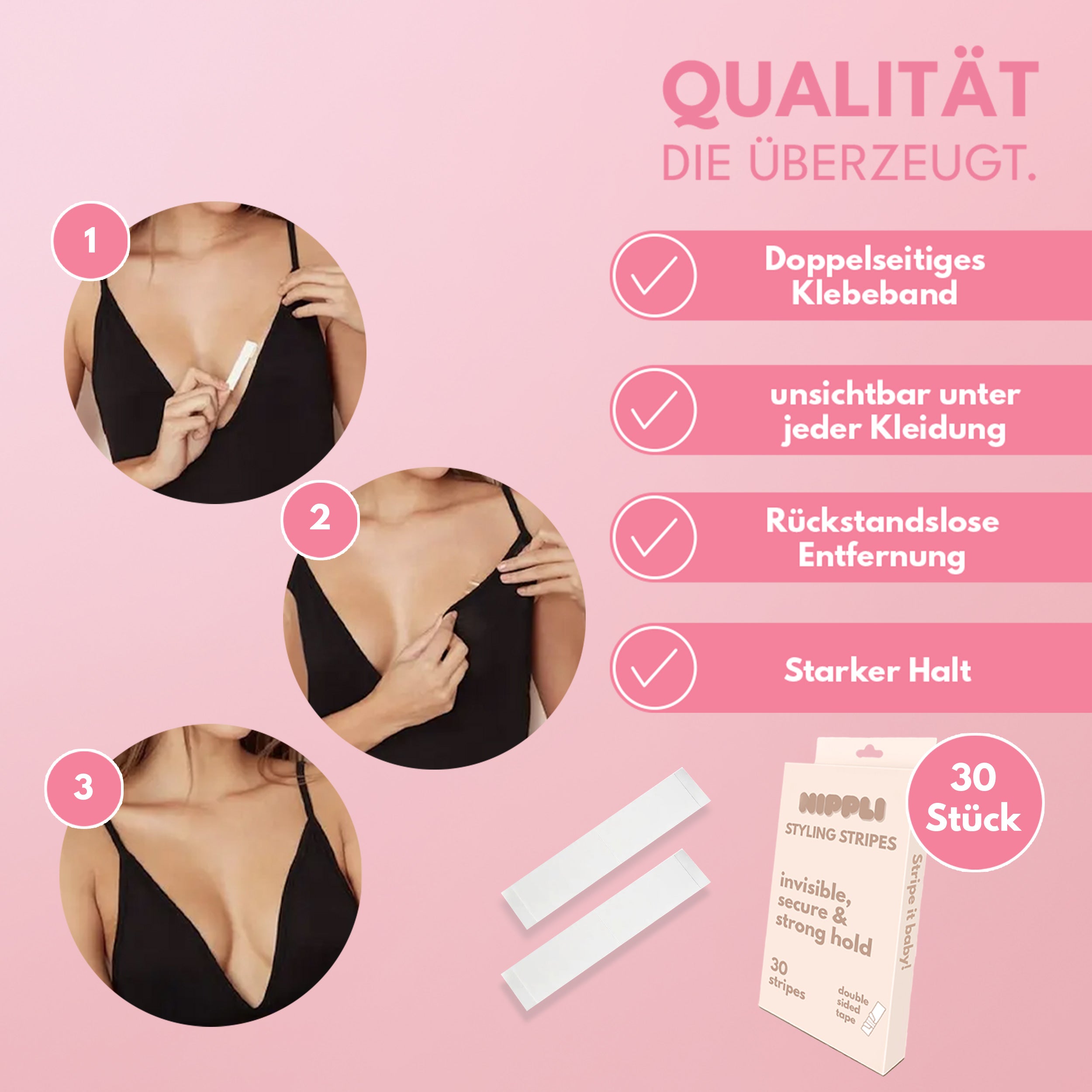 Nippli Styling Stripes, 30 pièces