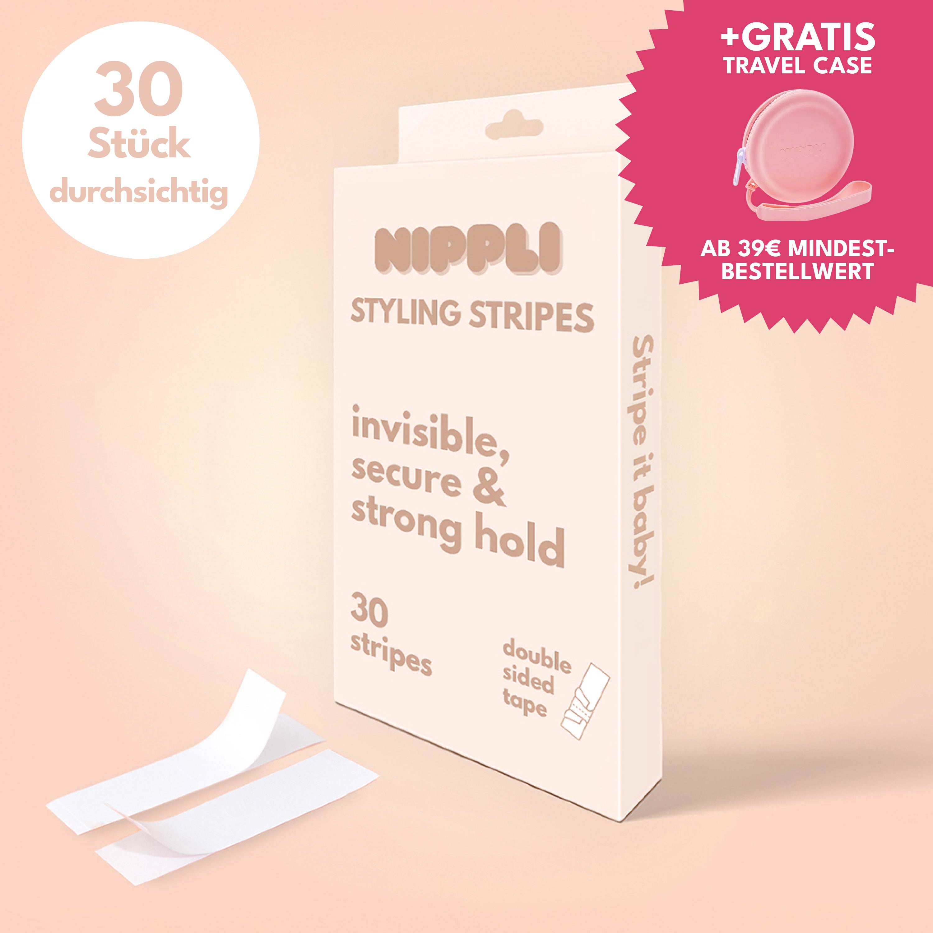 Nippli Styling Stripes, 30 pièces