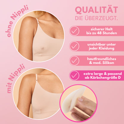 Doppel Pack Plus Size Nippelcover COLOR Tanned (2 Paar) 4 St.