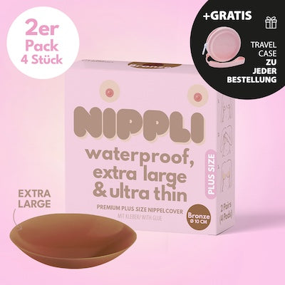Doppel Pack Plus Size Nippelcover COLOR Bronze (2 Paar) 4 St.