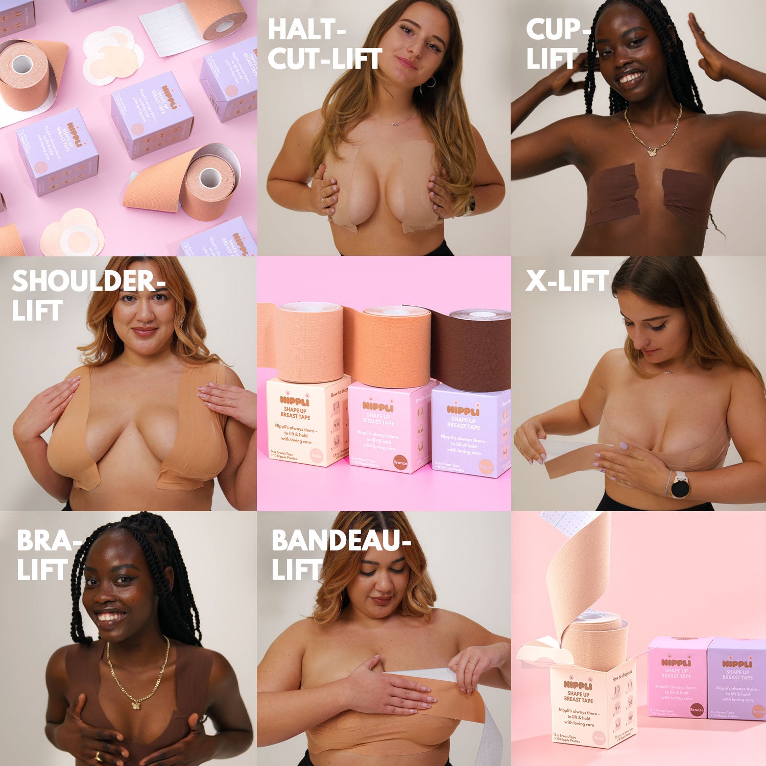 Fita de peito Shape Up NUDE