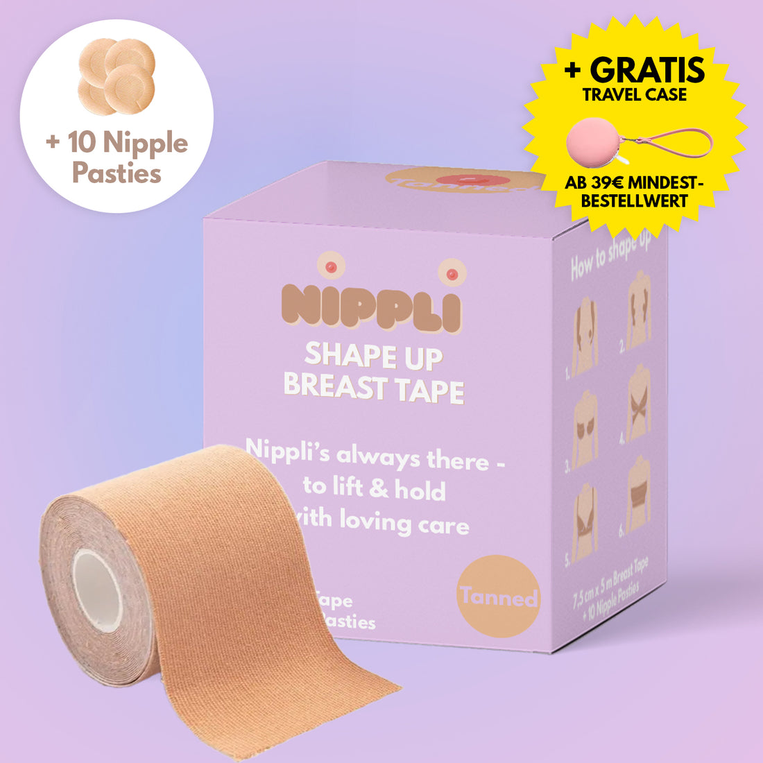 Shape Up Breast Tape TANNED