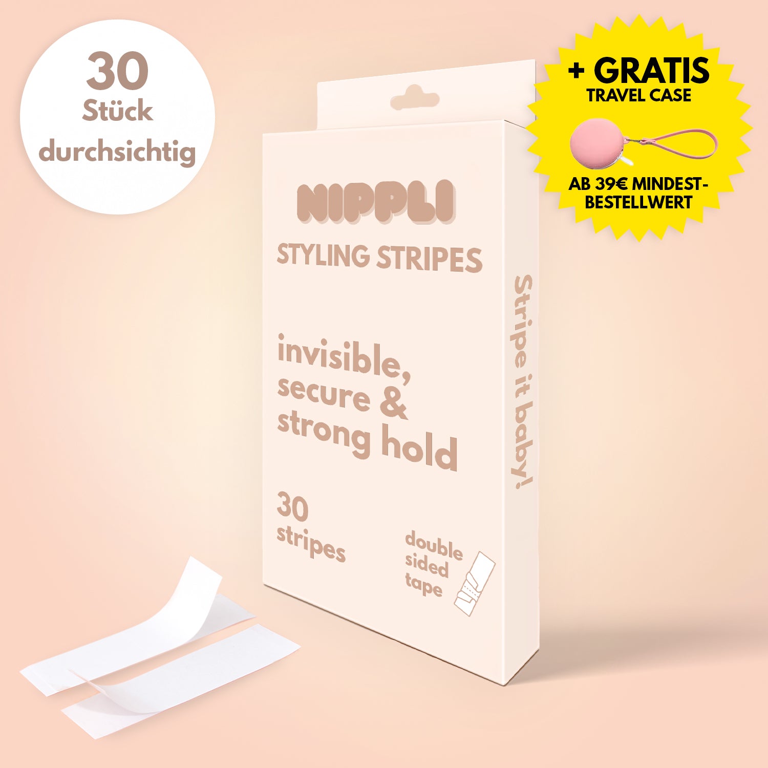 Nippli Styling Stripes, 30 pièces