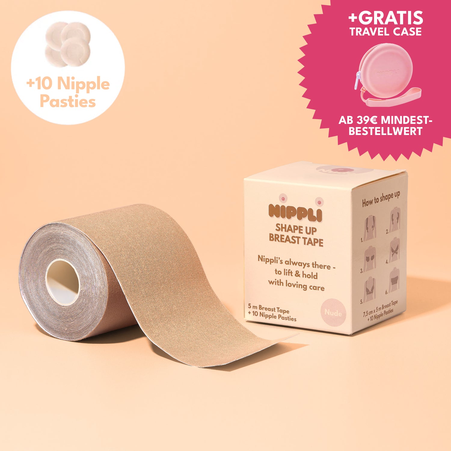 Fita de peito Shape Up NUDE