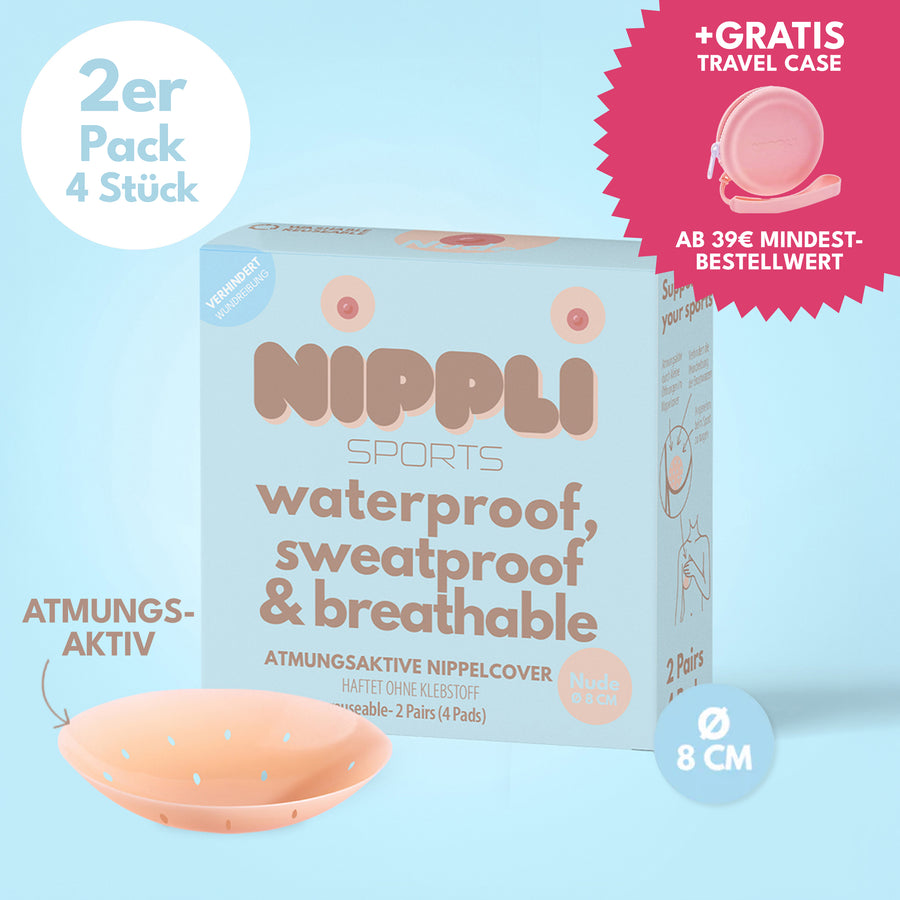 Cache-tétons respirants (2 paires) Total : 4 pièces
